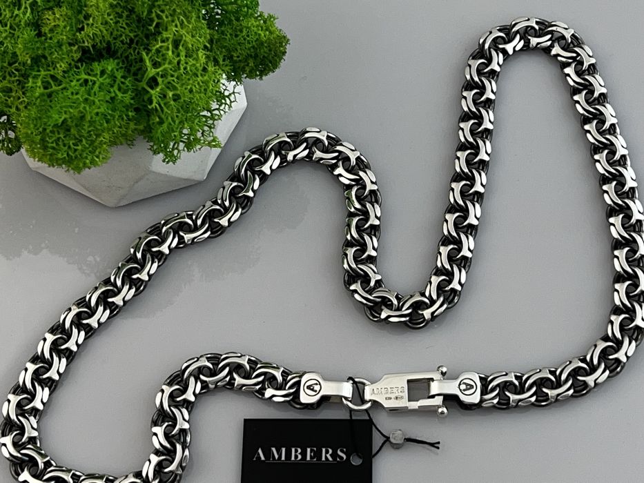 Массивная серебряная цепочка АРАБКА 102.8 грамма