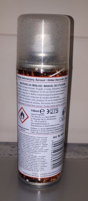 Brokat dekoracyjny złoty spray