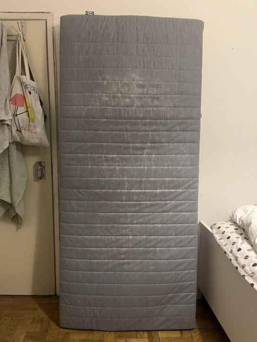 Colcão de mola extra firme azul