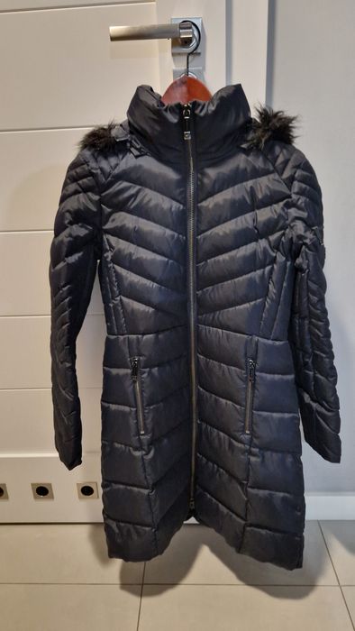 Plaszcz puchowy damski Michael Kors granatowy rozmiar xs