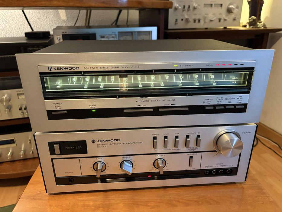 Conjunto Amplificador e sintonizador Kenwood KA-300 / KT-413