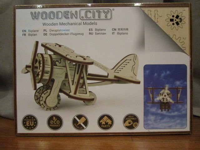 Biplano em madeira da Wooden.City - Novo!