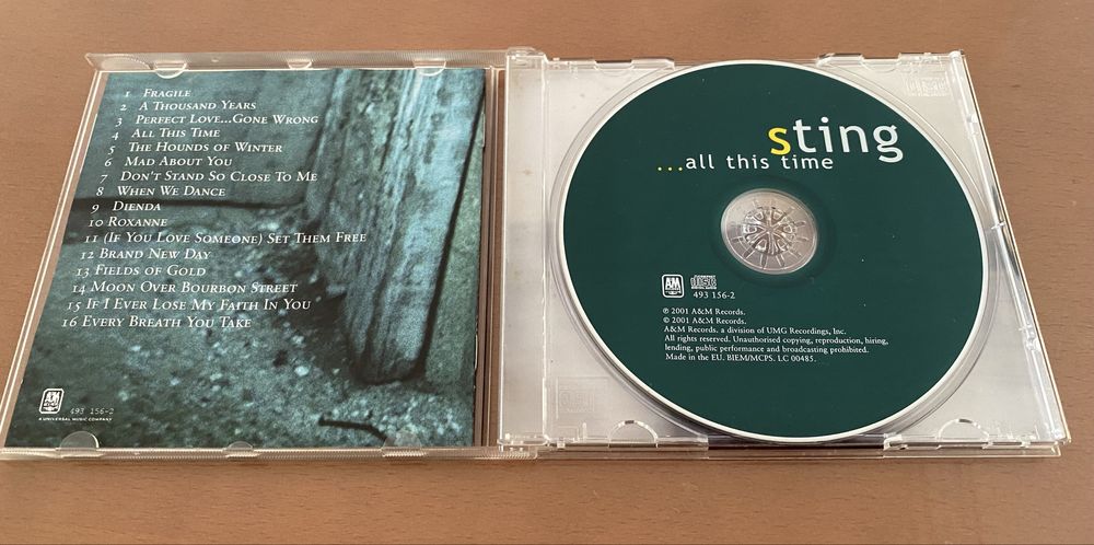 CD - Sting - "All this time" - Como novo