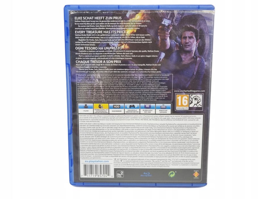Gra uncharted 4 ps4ოგადო