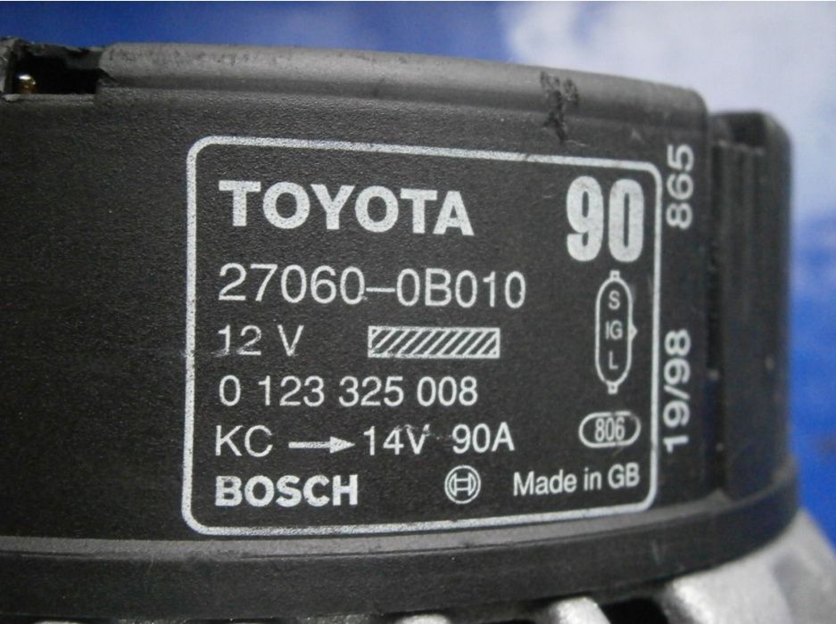 Alternator Toyota CARINA E AVENSIS 2.0 D TD - 27060-0B010 BOSCH