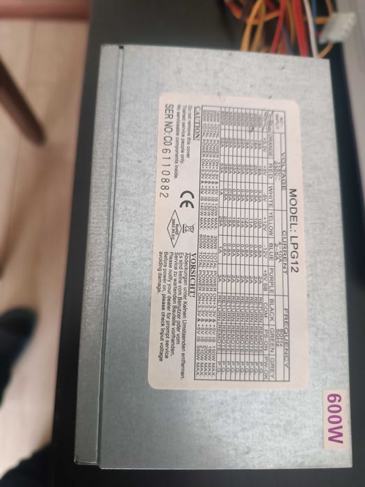 Fonte de Alimentação 600W
