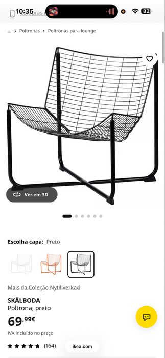 Cadeira Skalboda Ikea metal