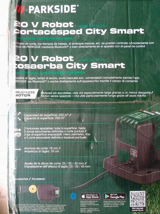 Parkside - Robot corta-relva City Smart 20V