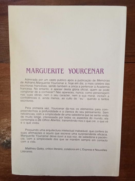 Marguerite Yourcenar - De olhos abertos