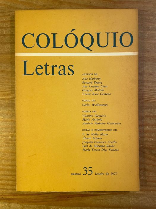 Colóquio - Letras - Número 35 (portes grátis)