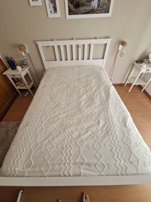 Cama HEMNES 140×200 + gavetas de arrumação