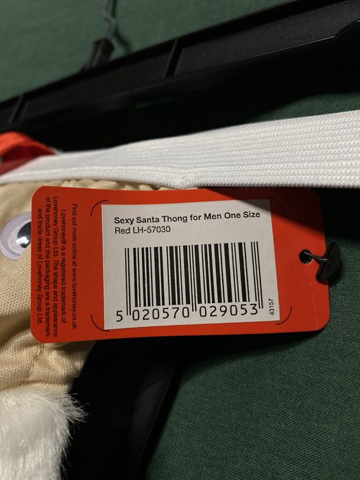 Чоловічі новорічні стрінги «Санта Клаус» Love&Honey, One Size