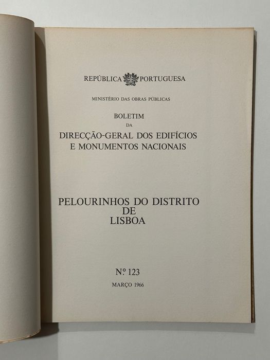 Boletim da DGEMN - Pelourinhos do Distrito de Lisboa (123)