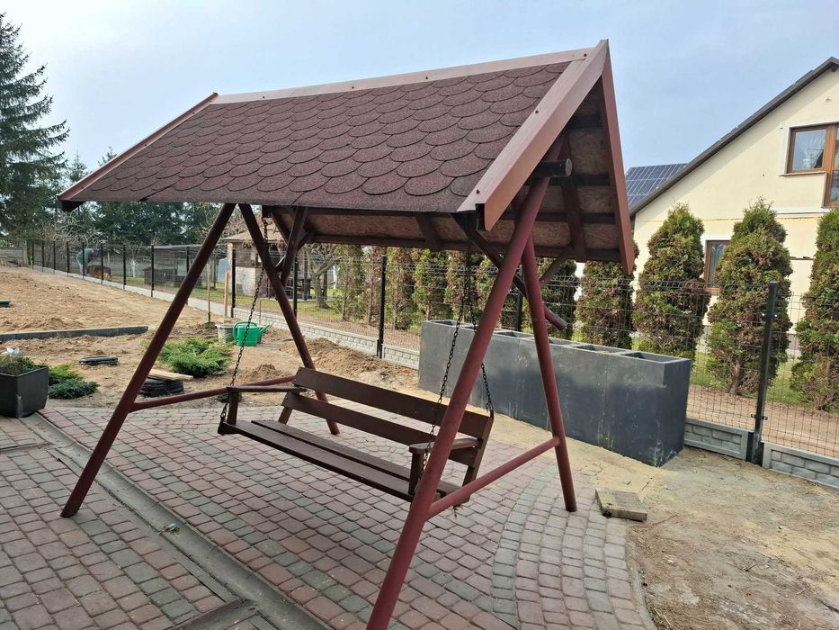 huśtawka ogrodowa metalowa