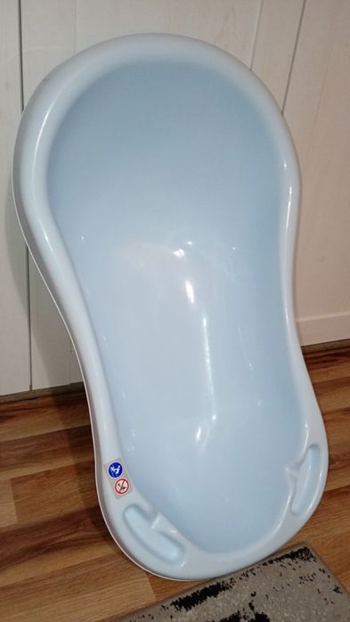 Wanienka dziecięca do kąpieli niebieska motyw rybek oceanu