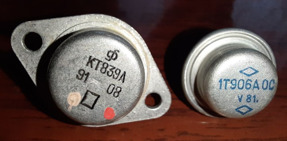 Транзистор КТ808ГМ, КТ812А, КТ827Б, КТ839А, 1Т906А, Диод Д1007