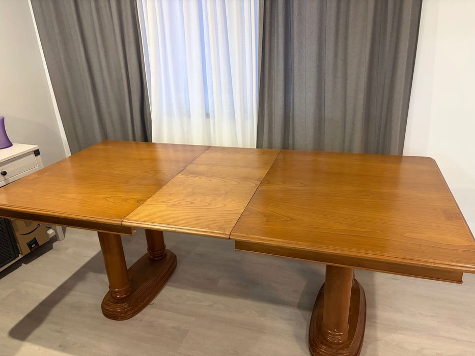 Mesa de Jantar extensivel - madeira maciça456772468018391041