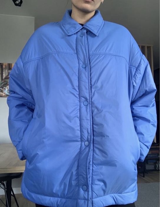 Синя куртка сорочка, весняна куртка