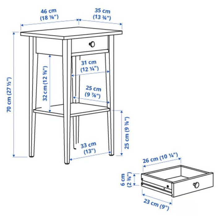 Vendo 2 Mesas de Cabeceira IKEA - 16€