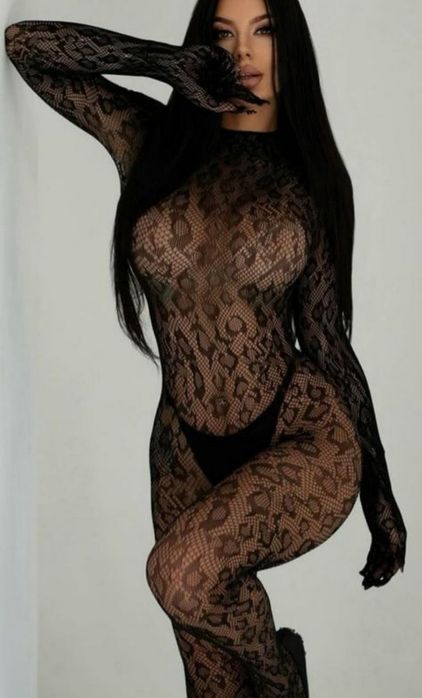 Эротическое сексуальное боди бодистокинг комбинезон сетка кошка кошечк