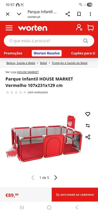 Parque infantil vermelho