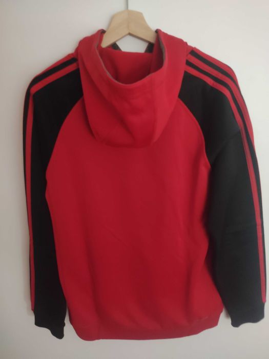 Camisola Adidas Vermelha e Preta com capuz
