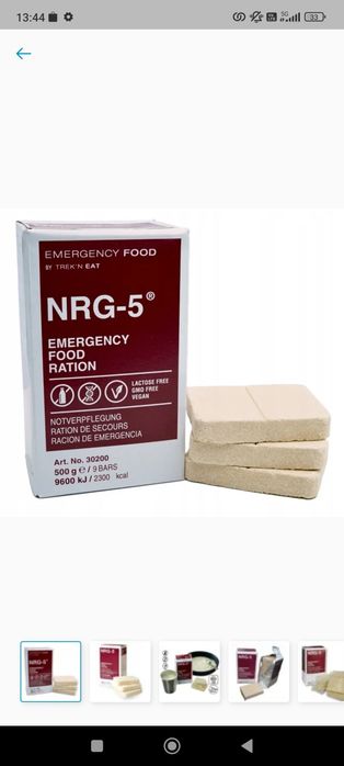Racje żywnościowe 5x500g