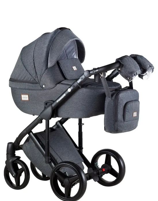 Коляску Adamex Luciano 2в1 сіра