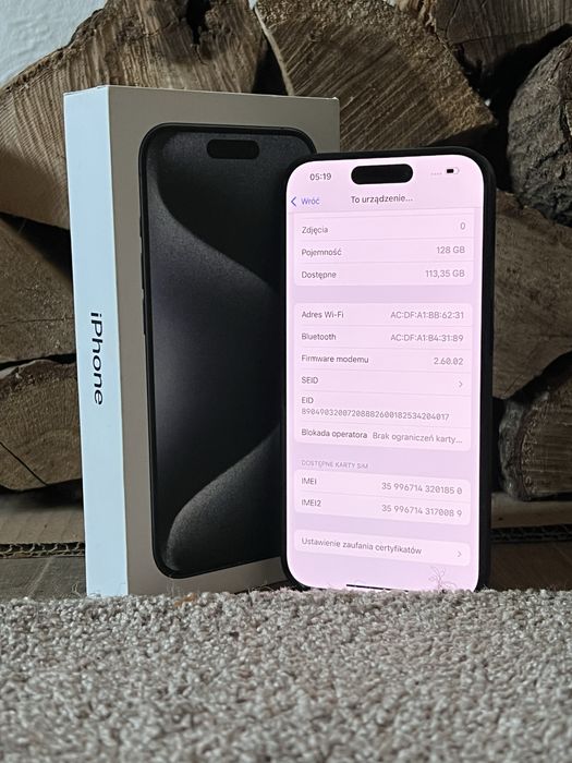 iPhone 15 Pro 128 GB  Blue Titanium