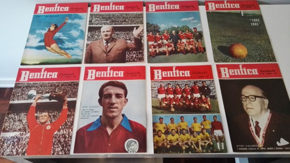 Colecção de revistas "O Benfica Ilustrado" de 1957 até 1966 - Rara