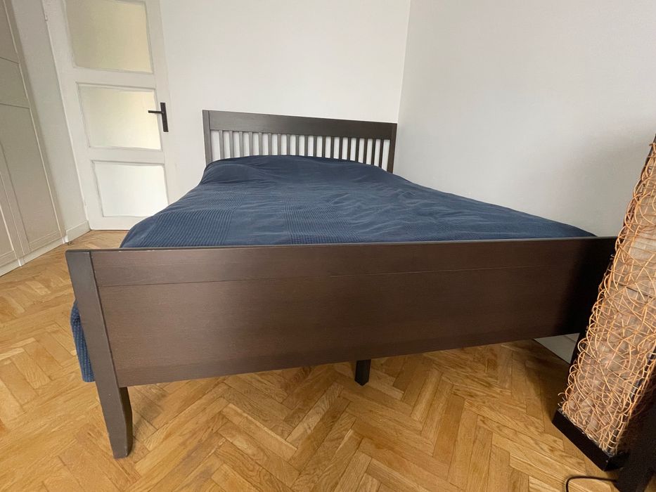 Ikea | Rama łóżka Idanas 160x200 | Brąz