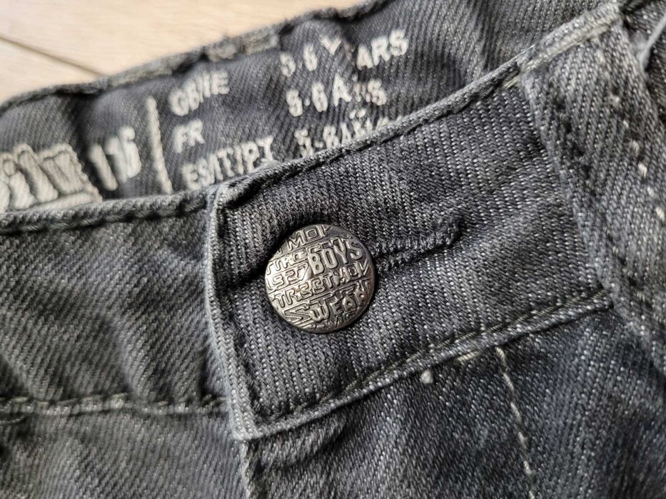 116 Spodnie jeansowe jeansy chłopięce Lidl lupilu szare