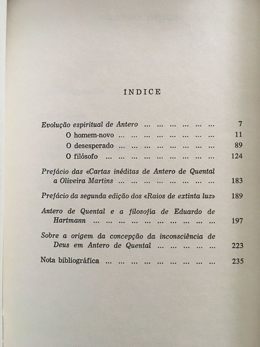 Antero de Quental / Camiliana/ Memórias de um Doido