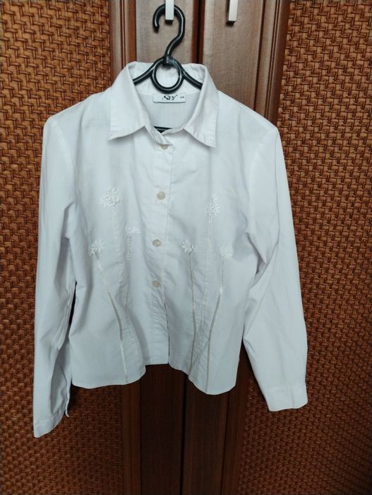 Koszulką z długim rękawem dziewczęca 134