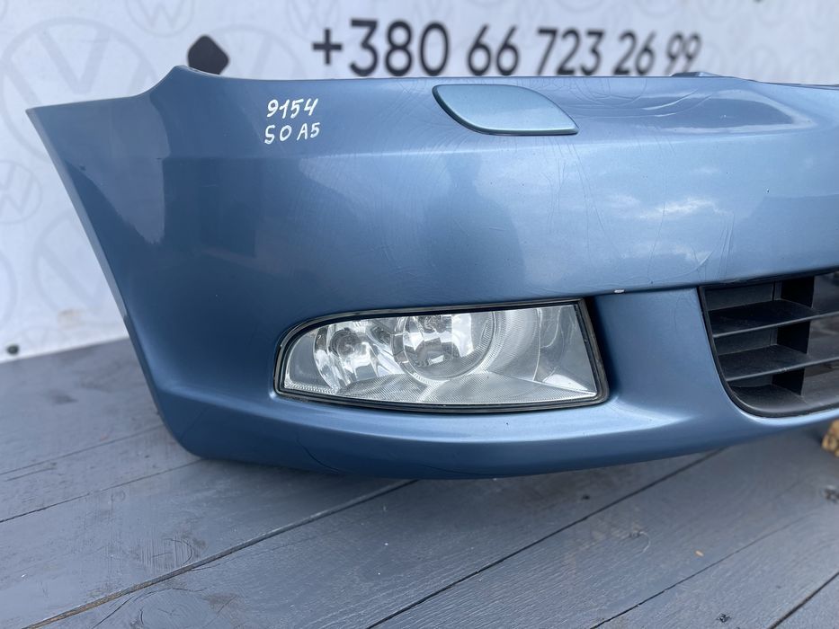 Передній бампер Шкода Октавія А5 передний 9154 9156 Skoda Octavia A5 сірий octavia a5