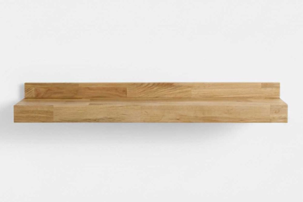 Prateleira de parede carvalho maciço 60cm