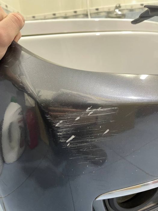 F30 передний бампер сток (компектация luxury с хромом)