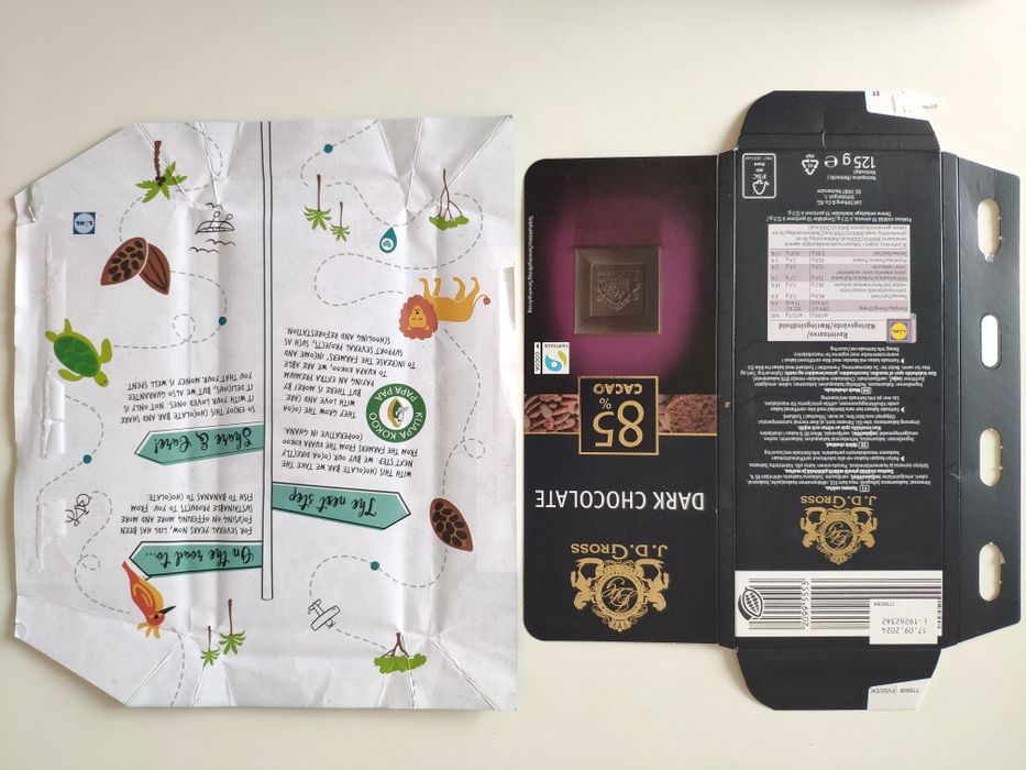 Обгортки від шоколаду (колекційні, Швеція, Данія, Бельгія, Німеччина)