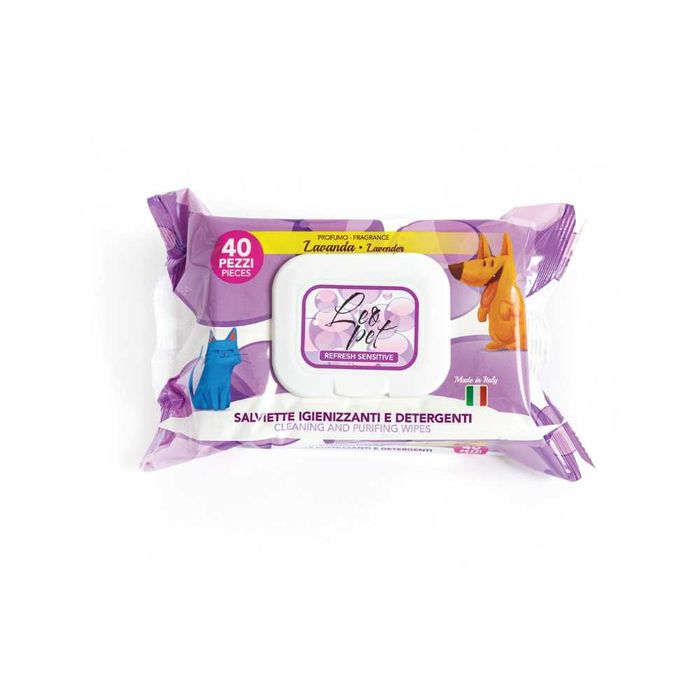 NOVO - Toalhitas Perfumadas LeoPet 40unidades