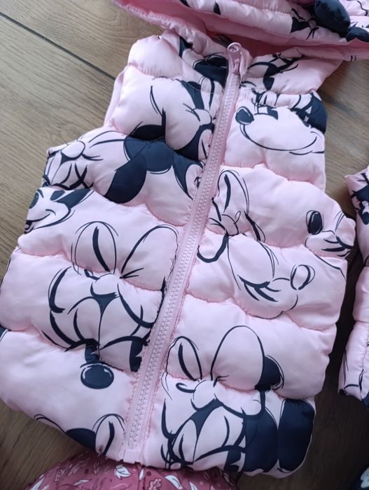 Bezrękawnik kamizelka kurtka dziewczynka kaptur suwak myszka Miki mimi