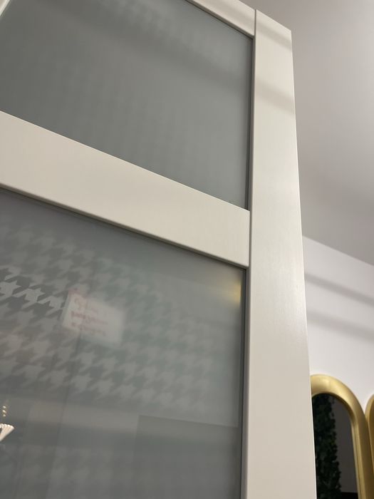 Słupek szafa Ikea pax szklane drzwi biaky mat