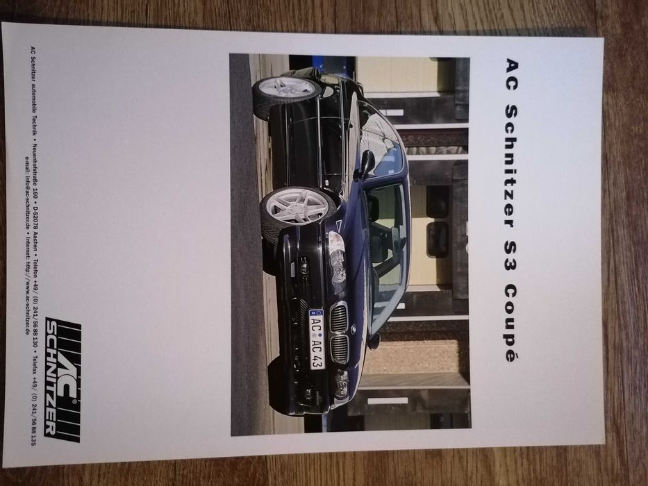 Prospekt AC Schnitzer BMW 3 E46 Coupe