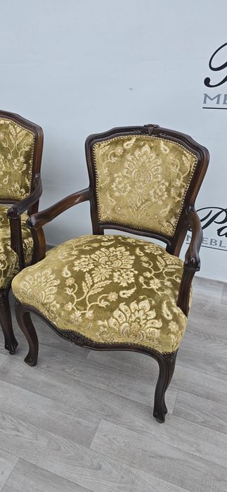 Stylowy zestaw wypoczynkowy  Sofa + 2 fotele Chippendale