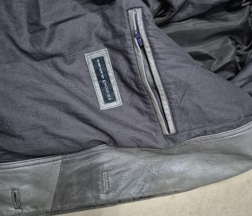 SANDRO POZZI roz. 50 kurtka w stylu marynarki skóra naturalna