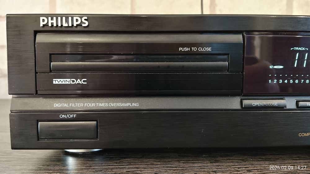 PHILIPS CD-614 Compact Disc Player 1990