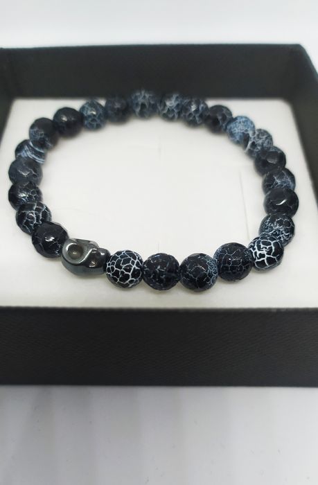 Bransoletka Czarny howlit