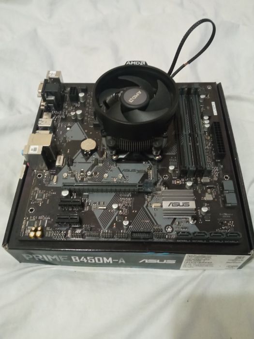 Комплект Asus b450+Ryzen 5 2600