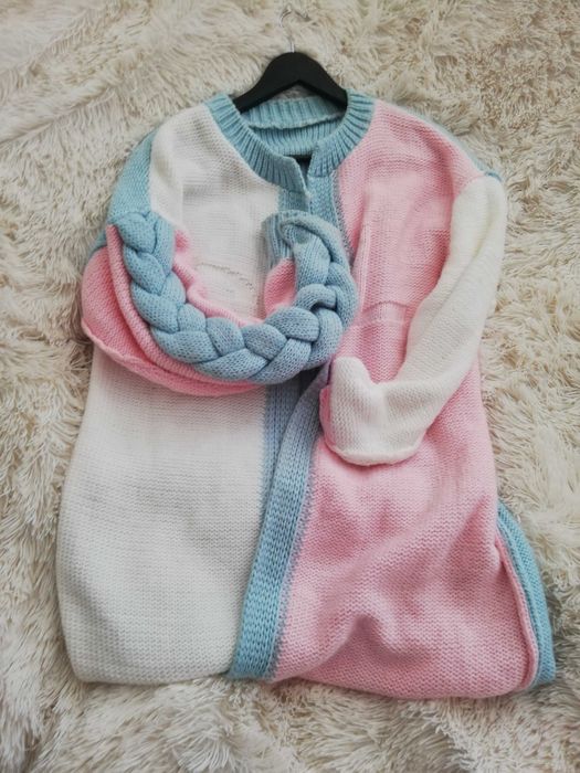 sweter Sempre Alpaka Wełna długi sweter Sempre Alpaka Oversize