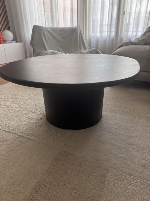 Mesa de centro preta Laredoute