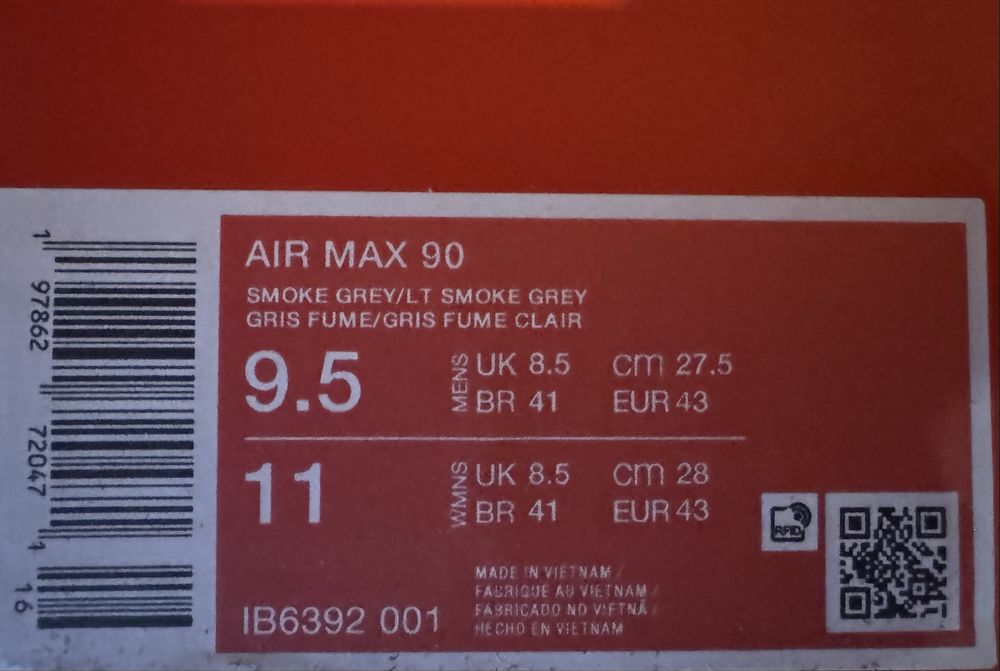 Nike Air Max 90 р. US 9,5